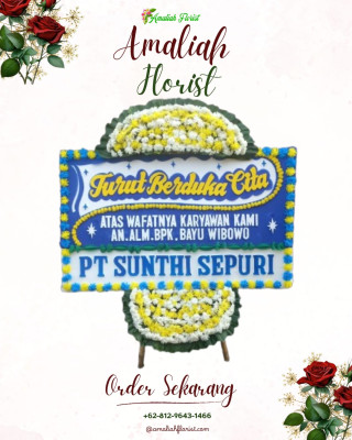 Papan Bunga Duka di Simpar