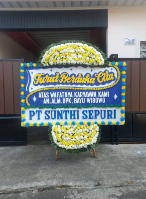 Papan Bunga Duka di Simpar